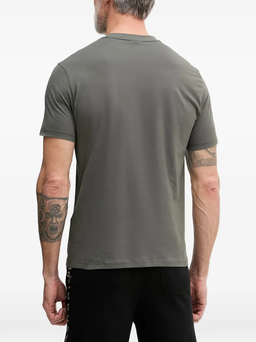 Armani Exchange T-shirt met logoprint met ronde hals Groen