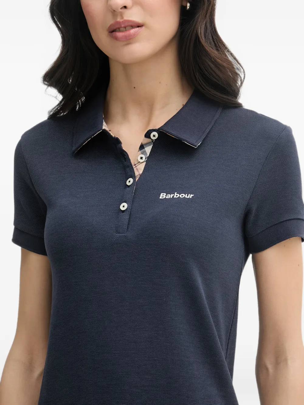 Barbour Mini-jurk met geborduurd logo Blauw