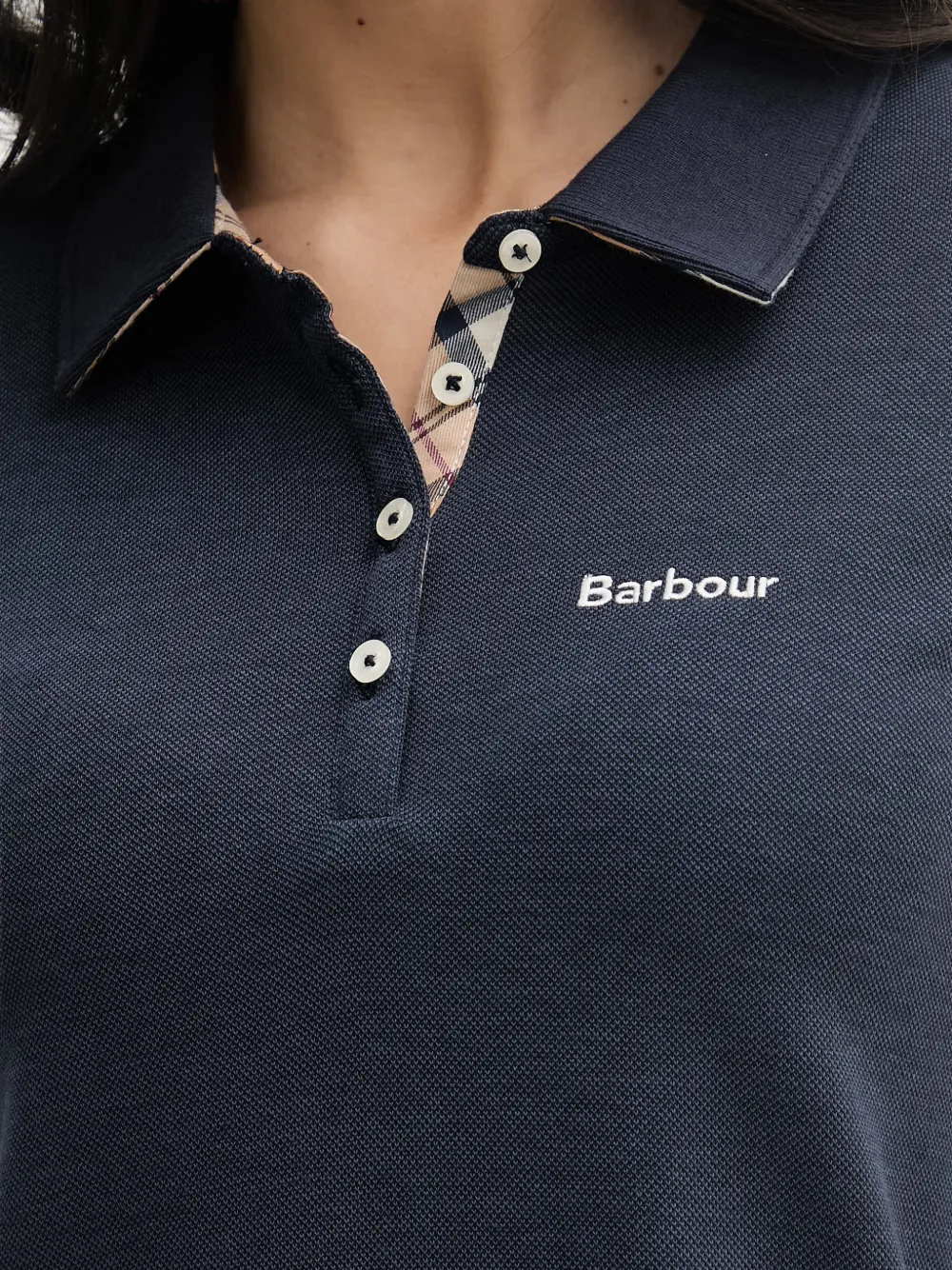 Barbour Mini-jurk met geborduurd logo Blauw