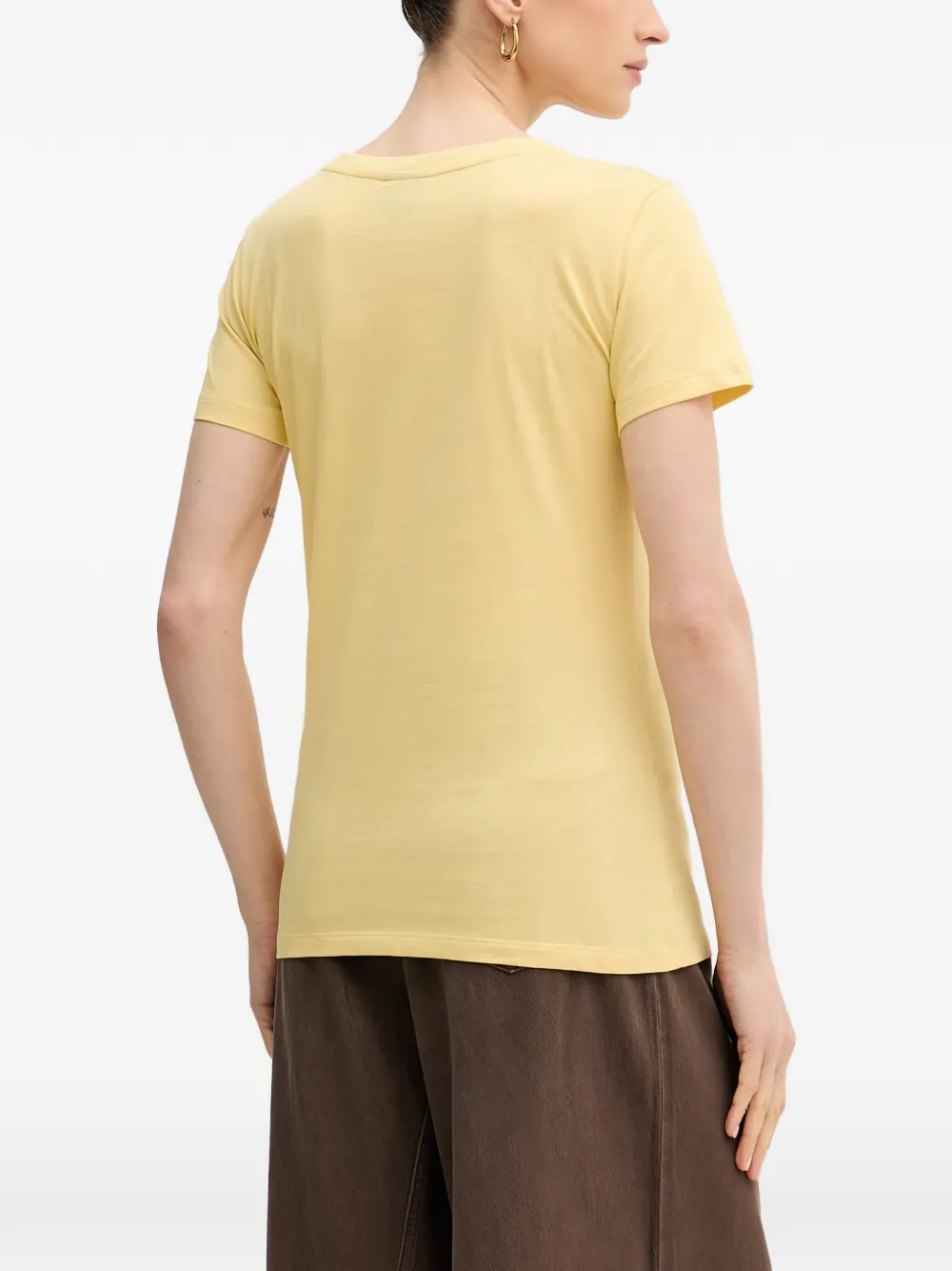 Armani Exchange T-shirt met logoprint Geel