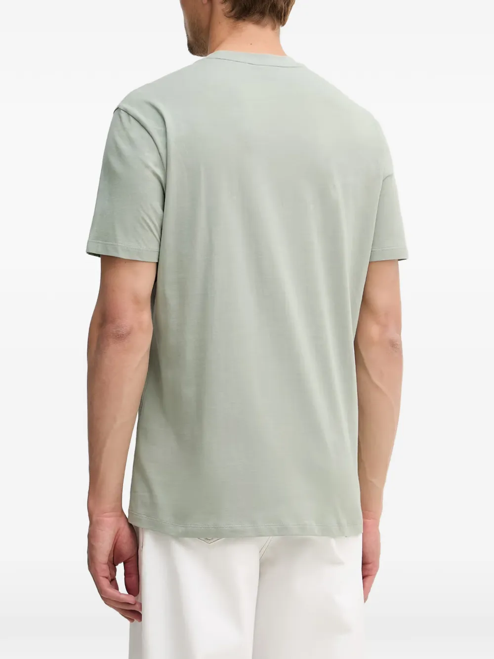 Armani Exchange T-shirt met logoprint en applicatie Groen