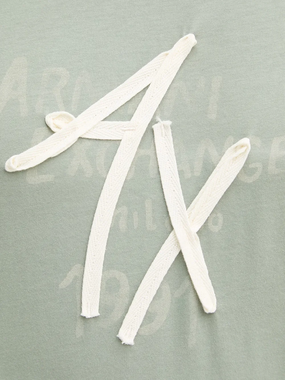 Armani Exchange T-shirt met logoprint en applicatie Groen