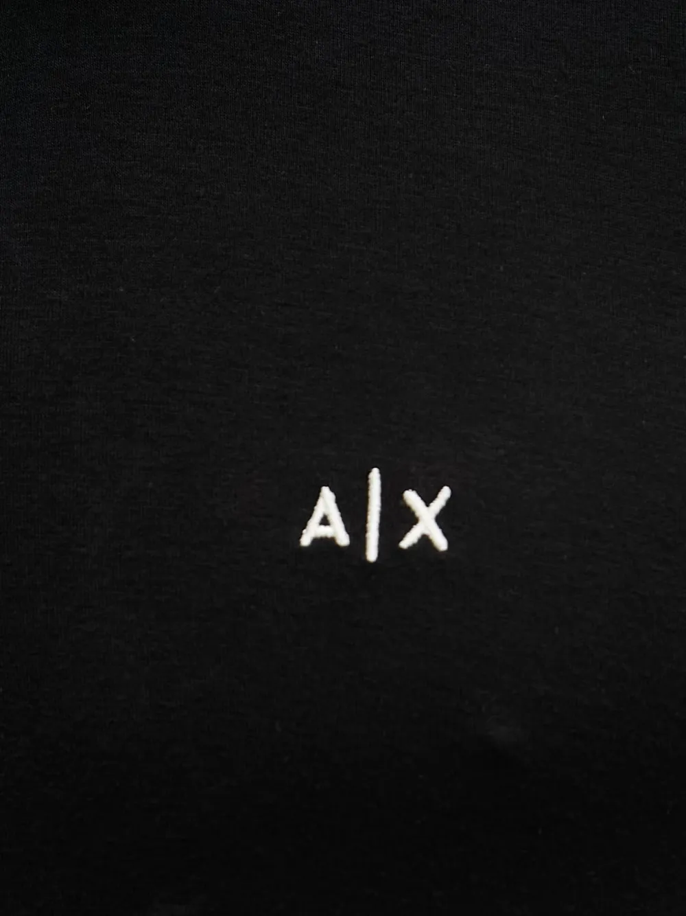 Armani Exchange Poloshirt met logo en ritssluiting Zwart