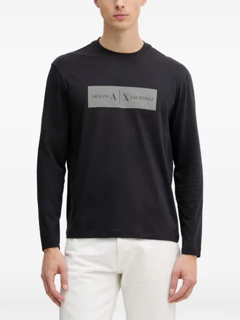Armani Exchange logo-print long-sleeve T-shirt