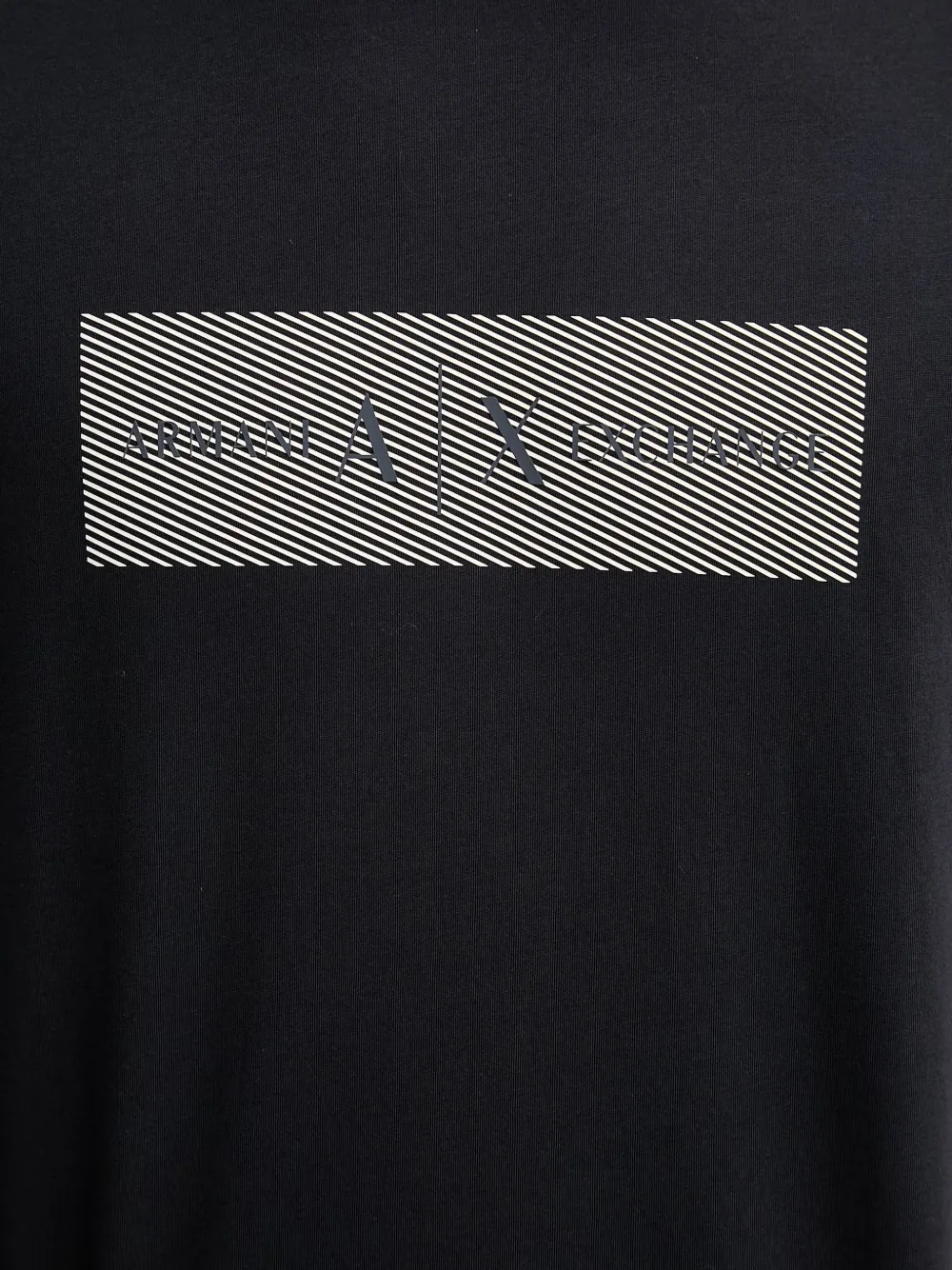 Armani Exchange T-shirt met logoprint Zwart