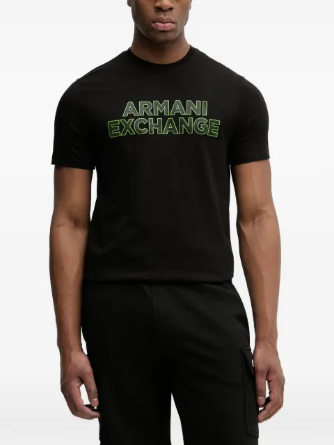 Armani Exchange logo-print slim-fit T-shirt