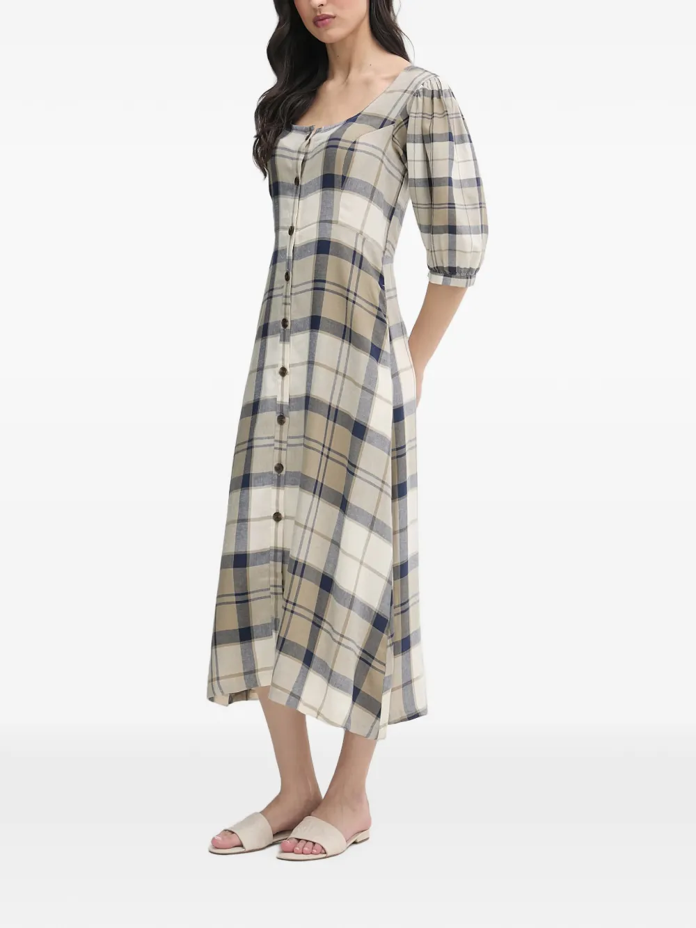 Barbour Ballina midi-jurk Beige