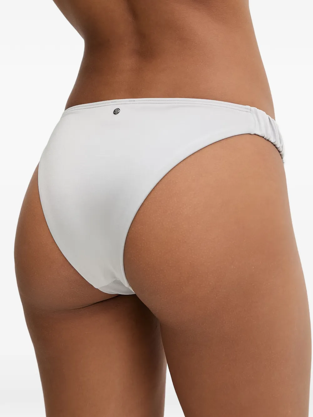 Armani Exchange Bikinislip met ruches Grijs