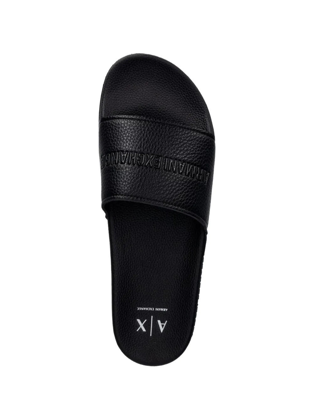 Armani Exchange Sneakers met logo-reliëf en textuur Zwart