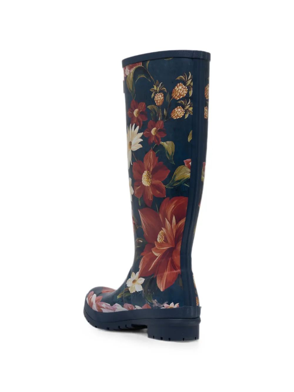 Barbour x FARM Rio floral-print rain boots Blauw