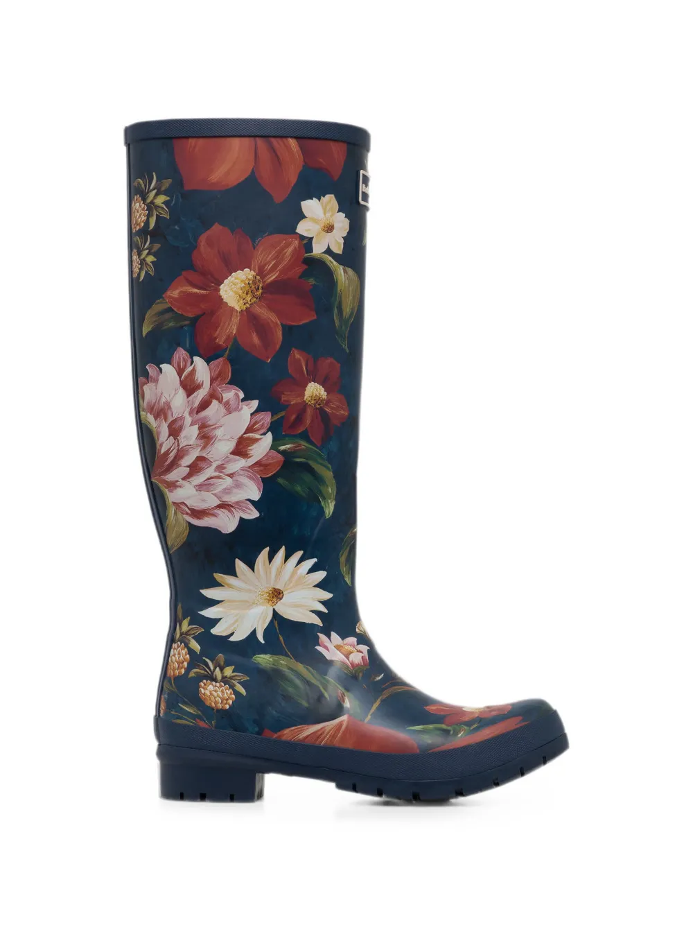 Barbour X Farm Rio Floral-print Rain Boots In Blue