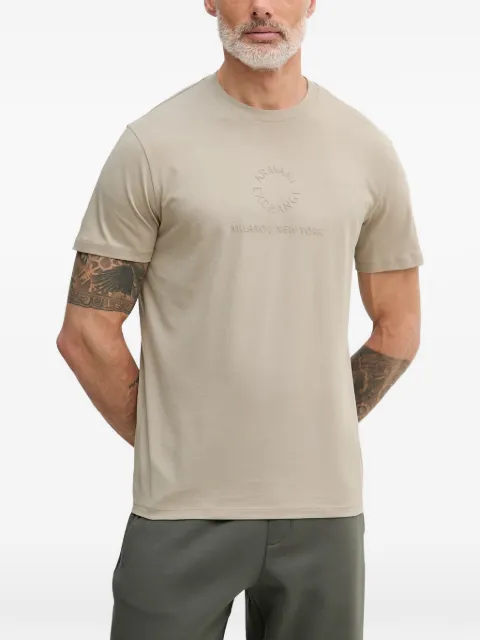 Armani Exchange logo-embossed T-shirt