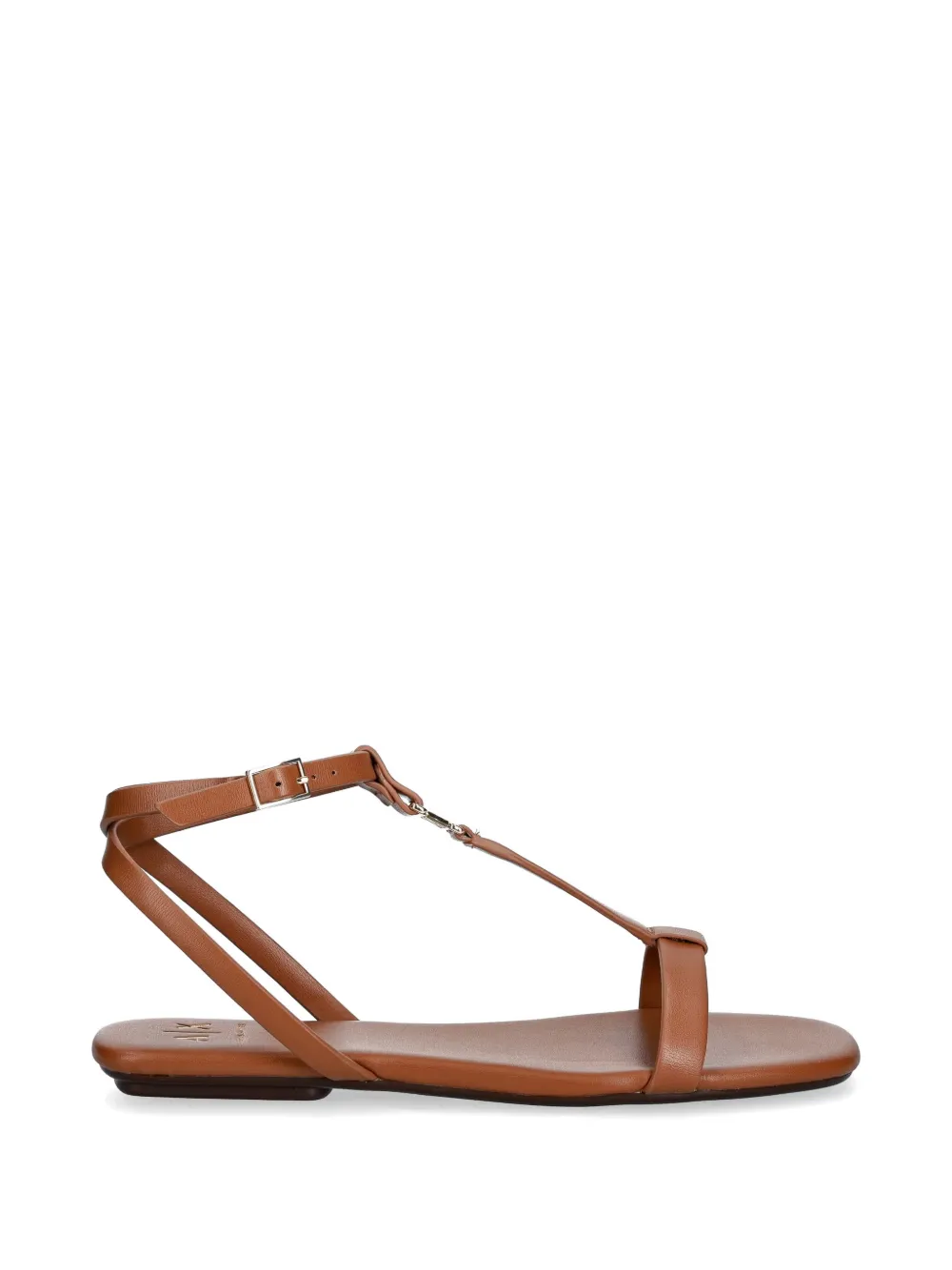 Armani Exchange logo-plaque T-bar sandals Bruin