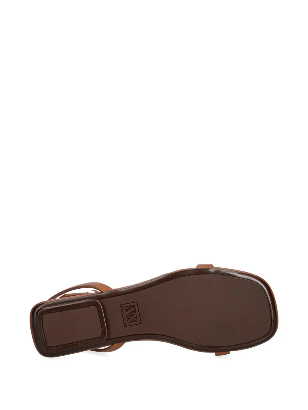 Armani Exchange logo-plaque T-bar sandals Bruin