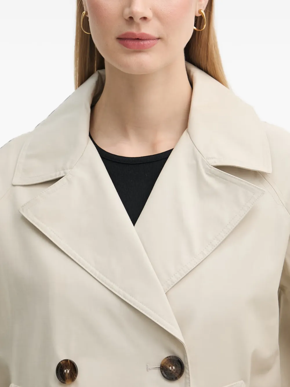 Barbour Maisy jas met dubbele rij knopen Beige