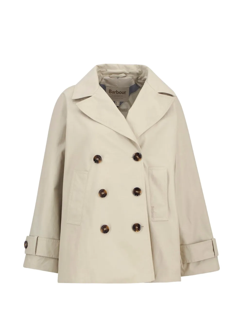 Barbour Maisy double-breasted coat - Nude