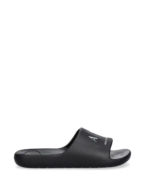 Armani Exchange flip flops con logo estampado