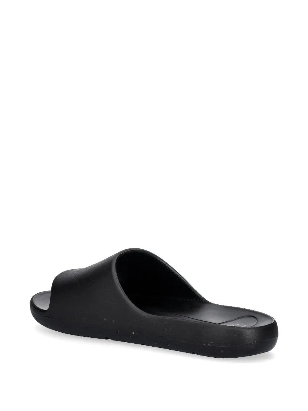 Armani Exchange logo-print slides Zwart