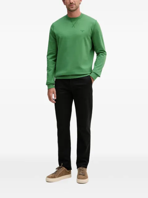 Barbour logo-embroidered crew-neck sweatshirt