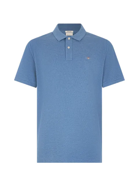 Gant logo-embroidered short-sleeve polo shirt