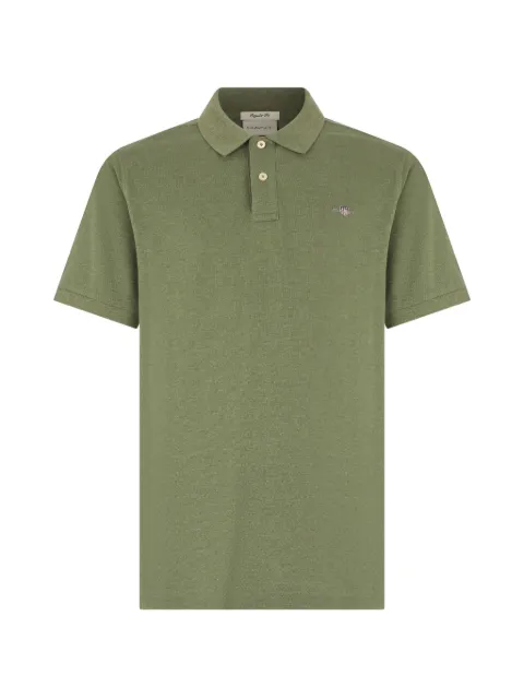 Gant Shield logo-embroidered polo shirt
