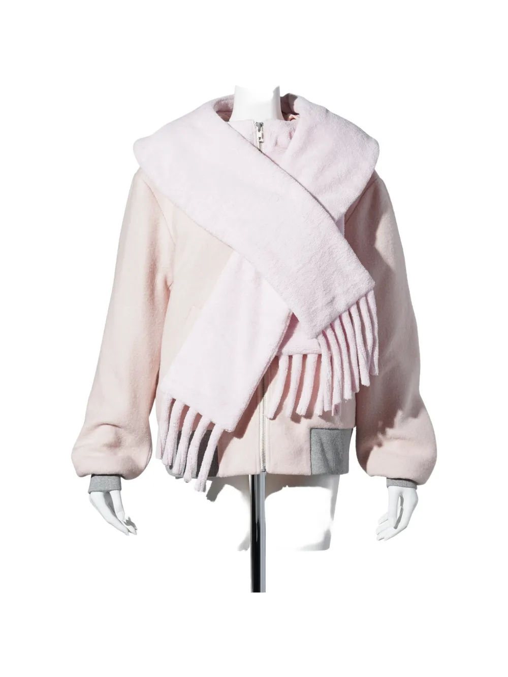 Fey Fey Worldwide towel scarf bomber jacket - Rosa