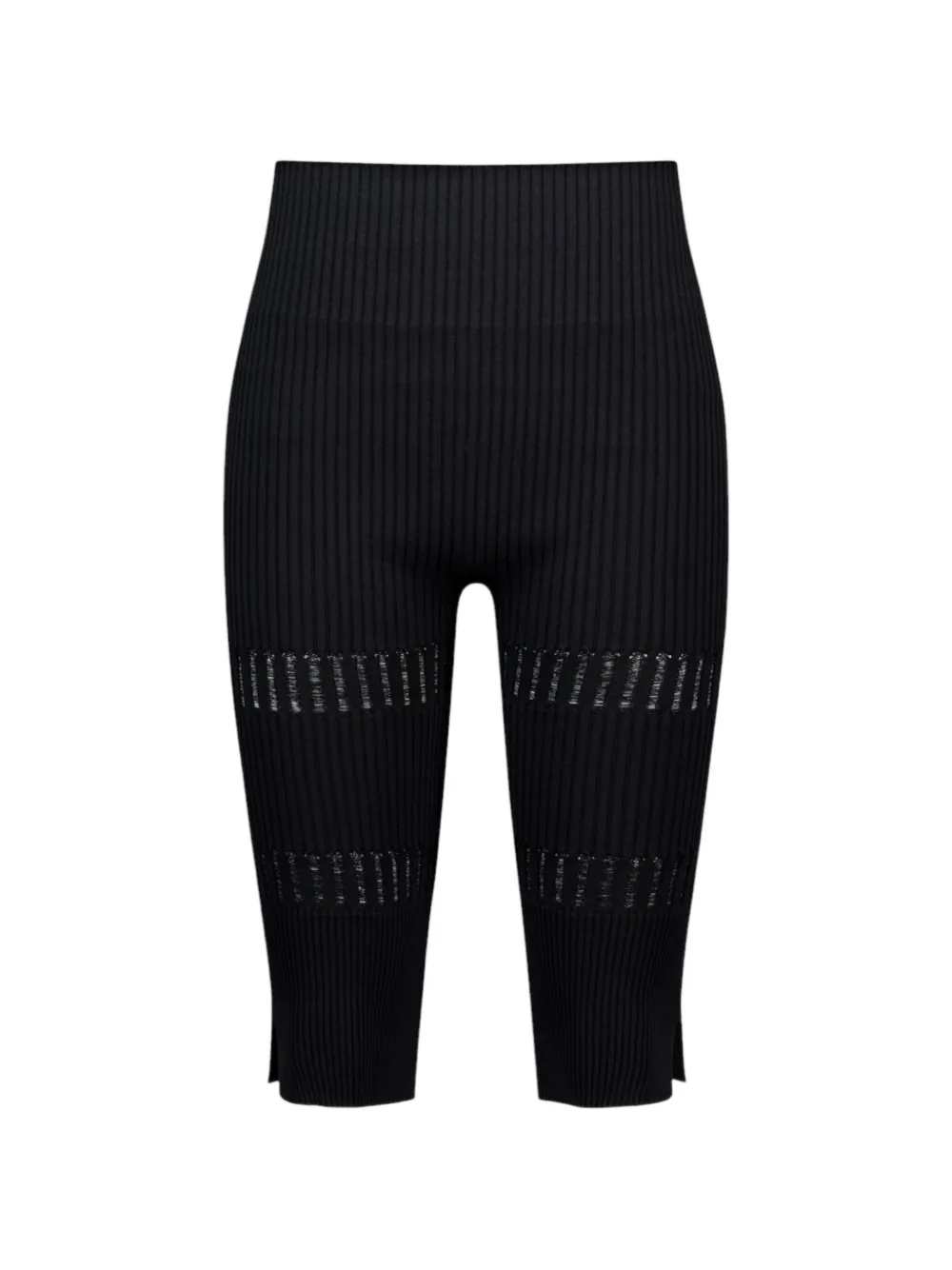 JUUKIFF ribbed-knit trousers - Schwarz