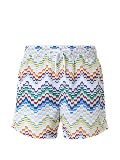 Missoni shorts de playa con estampado en zigzag