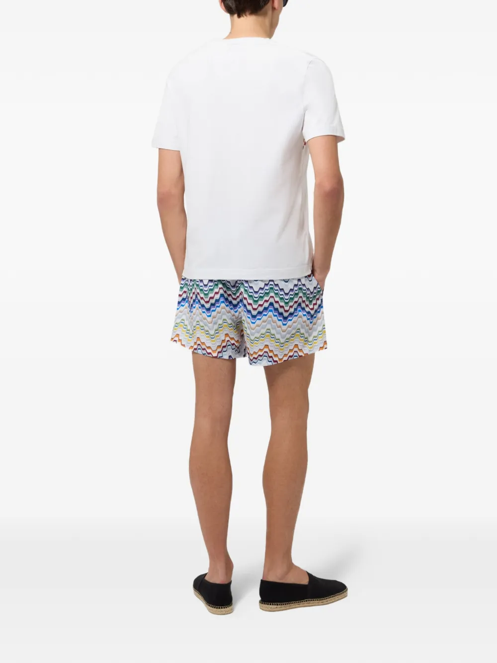 Missoni Katoenen T-shirt met ronde hals en logo Wit