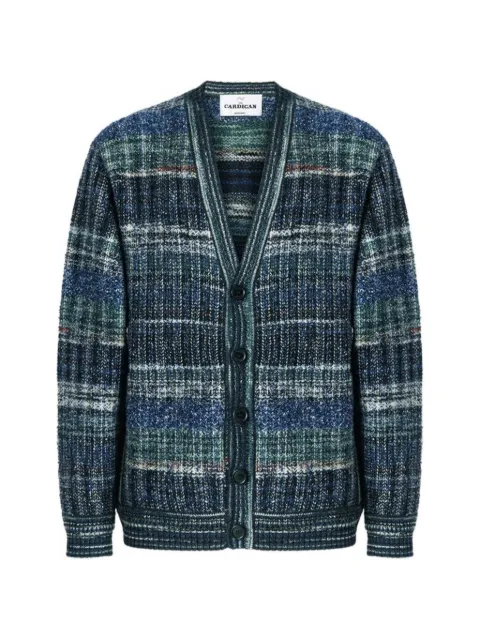 Missoni wool-blend check cardigan with side pockets