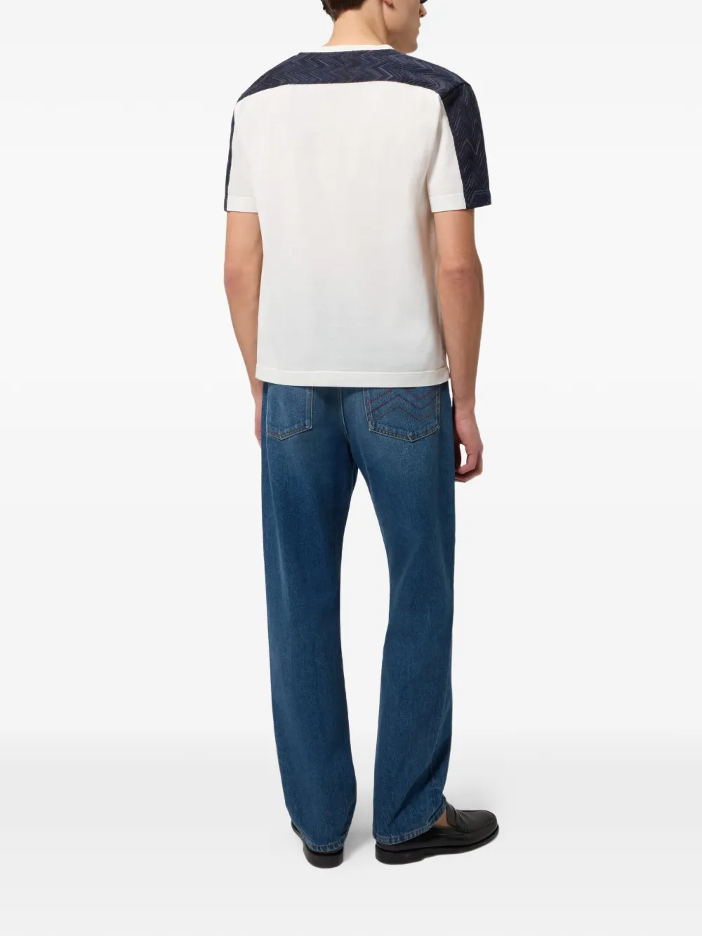 Missoni T-shirt met zigzag-vlak Wit