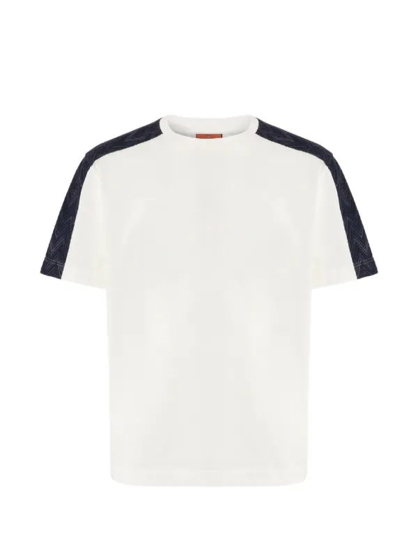 Missoni Zigzag-panel T-shirt in White