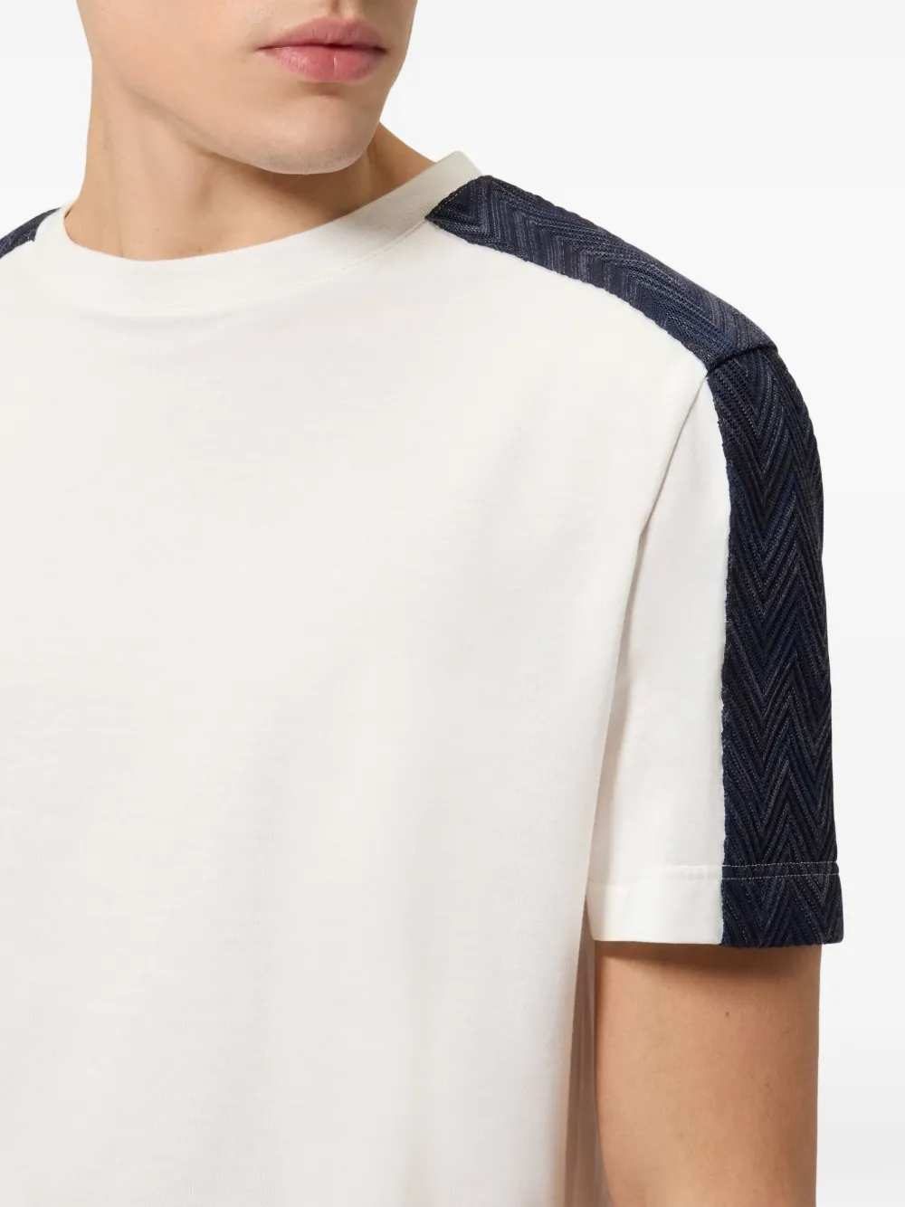 Missoni T-shirt met zigzag-vlak Wit