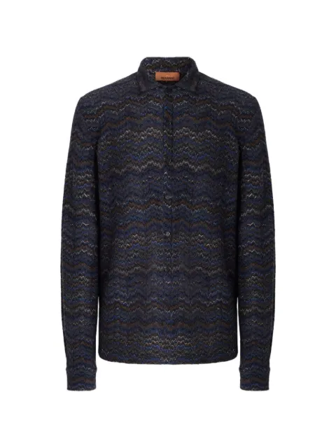 Missoni cashmere and viscose knit shirt