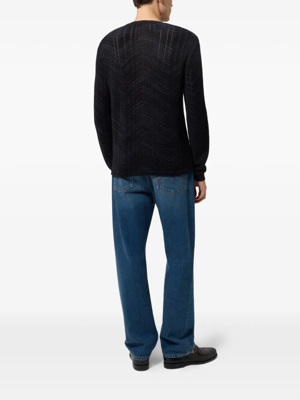 Missoni Henley overhemd met lange mouwen Blauw