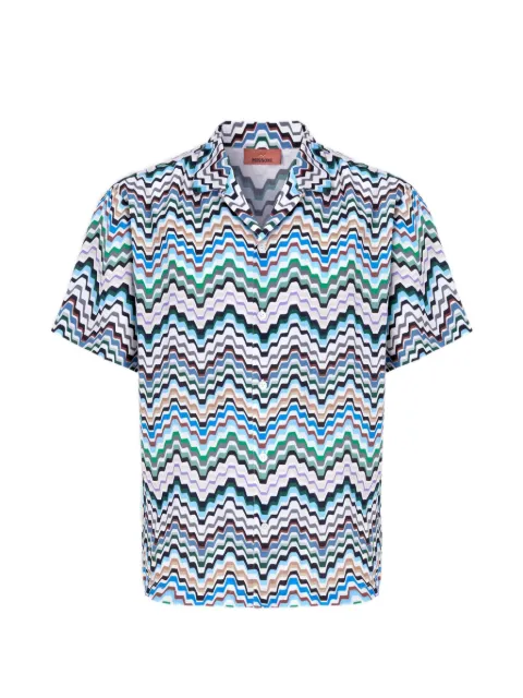 Missoni camisa con motivo en zigzag