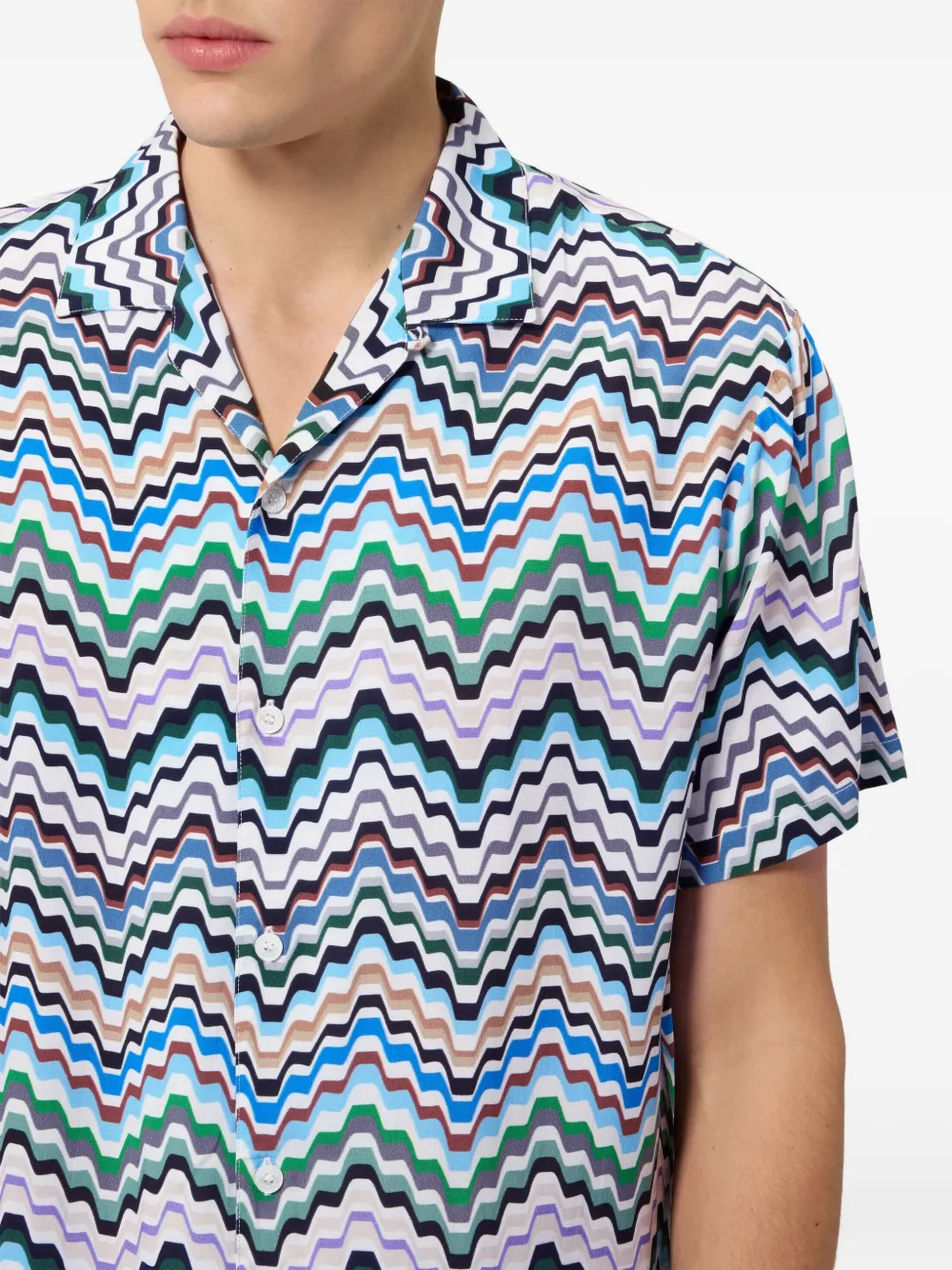 Missoni Zigzag overhemd Wit