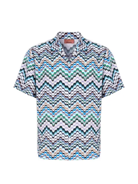 Missoni short-sleeve viscose bowling shirt