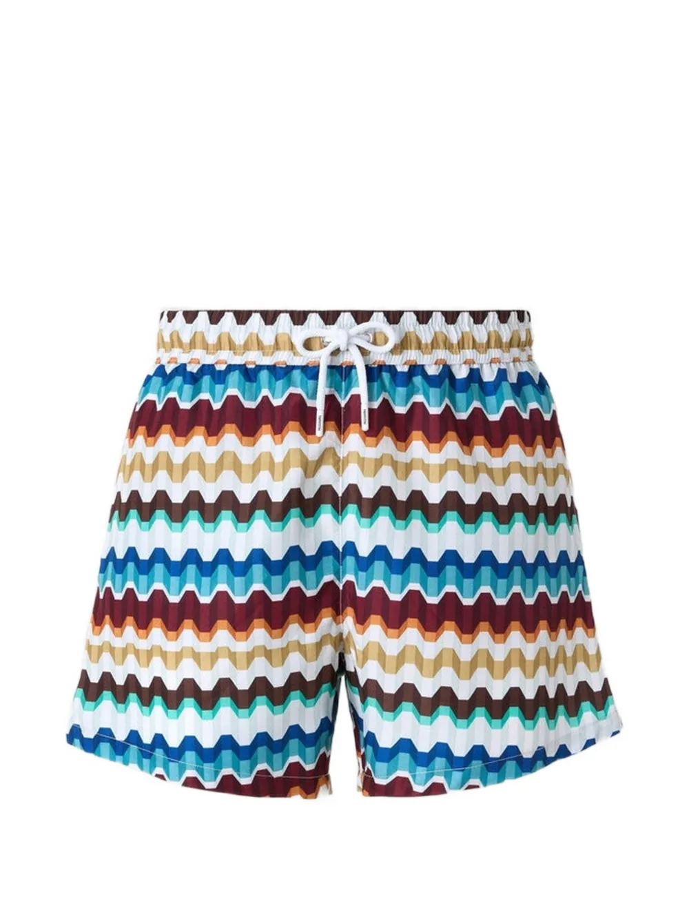 Missoni Zwembroek met zigzag-print Blauw