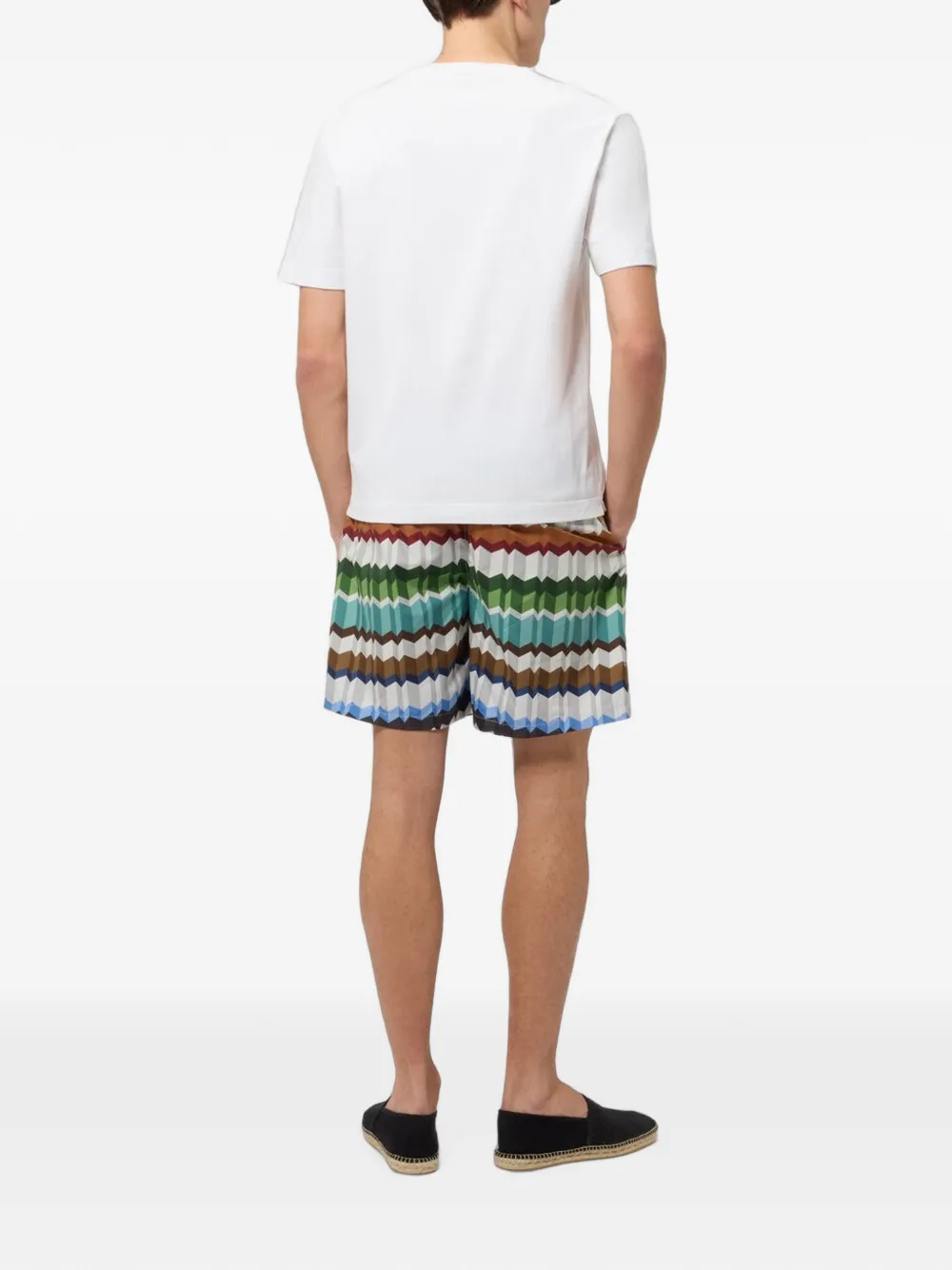 Missoni T-shirt met zigzag-print Wit