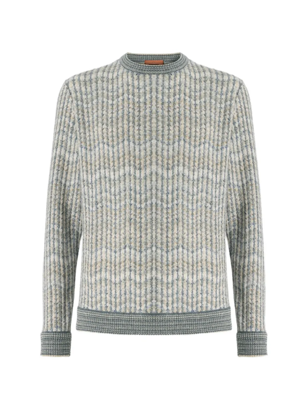 Missoni cashmere and viscose zig zag pullover - Nude