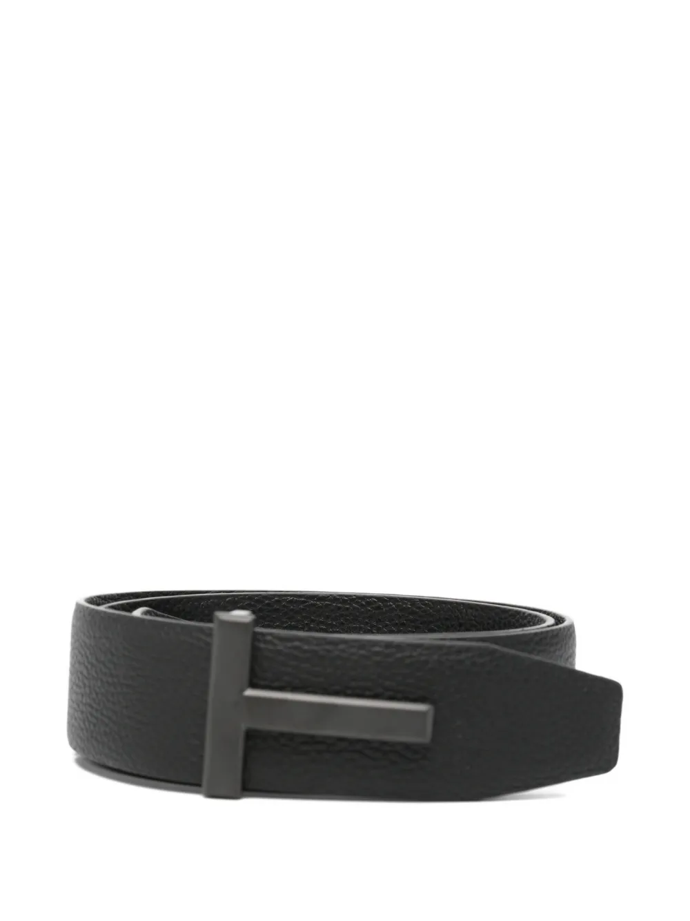 Tom Ford Pre-Owned T logo-buckle belt - Nero
