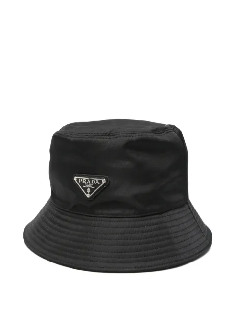 Prada Pre-Owned triangle-logo bucket hat
