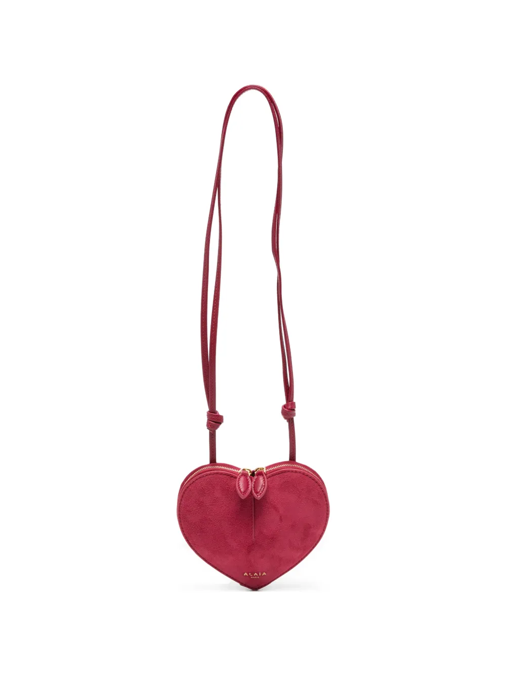 Alaïa Pre-Owned heart-shape cross body bag - Rosso