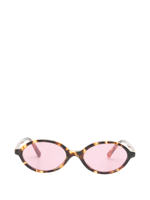Miu Miu Pre-Owned Regard tortoiseshell-effect sunglasses