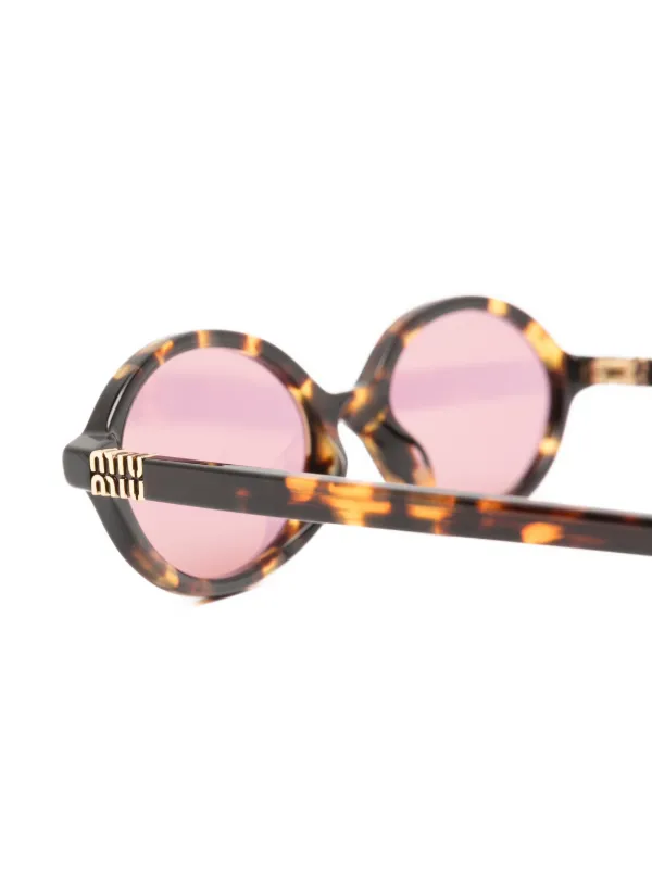 Miu Miu Pre-Owned Regard トータスシェル サングラス | ブラウン 