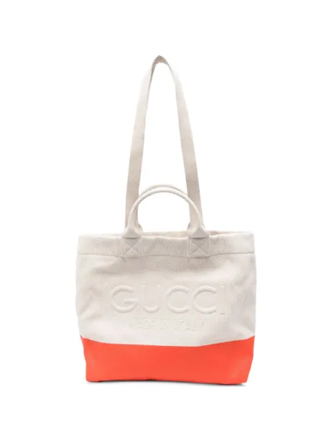 Gucci Pre-Owned logo-embossed tote bag