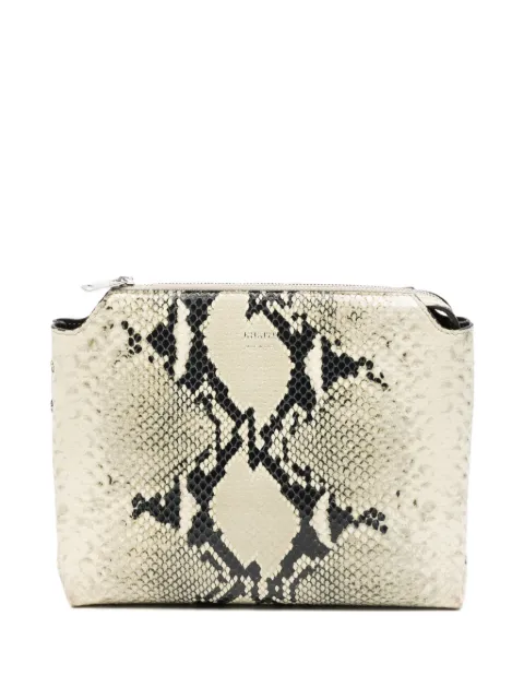  KHAITE Pre-Owned Lina snake-print clutch bag
