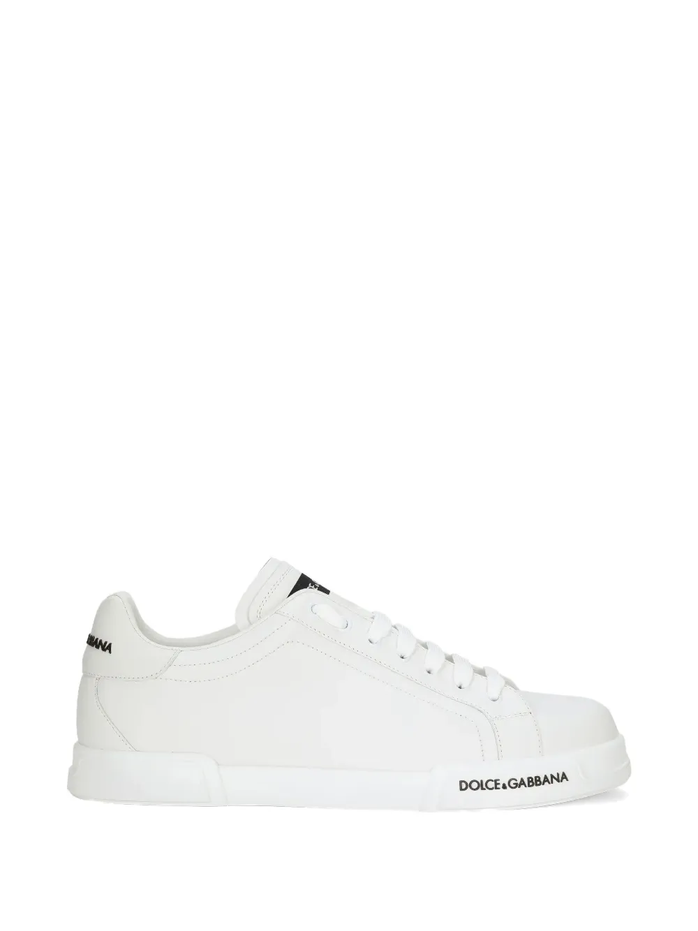 Dolce & Gabbana Pre-Owned Portofino logo-print low-top sneakers - Weiß
