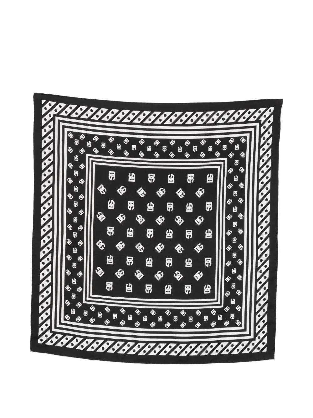 Dolce & Gabbana Pre-Owned logo-print scarf - Nero